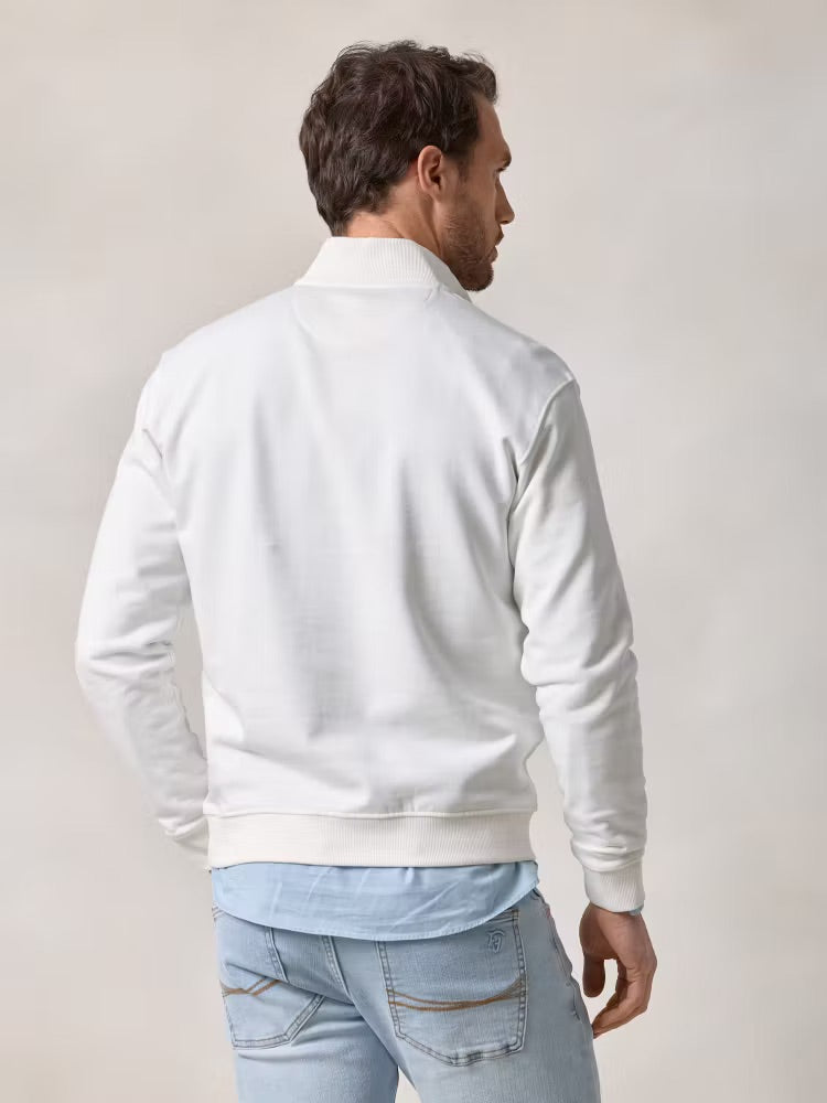 The Weekend Quarter-Zip in Ecru
