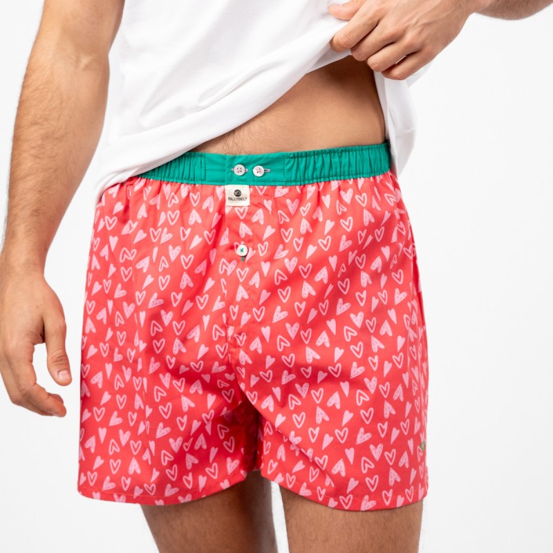 100% organic cotton boxer shorts - Valentine