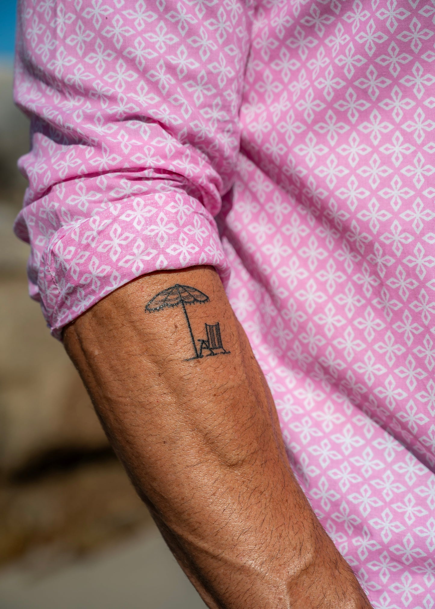 Four Points East Cotton Shirt in Pink