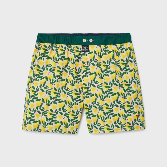 100% organic cotton boxer shorts in Citrus