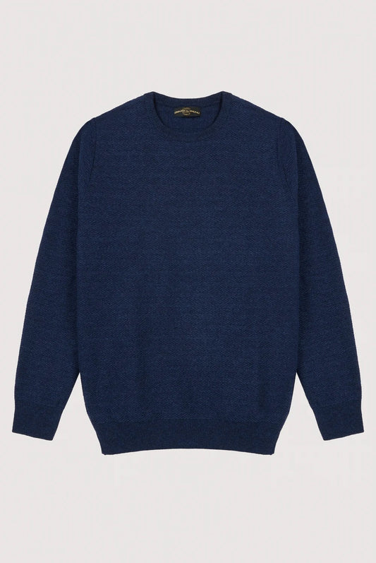 Herringbone Sweater in Blue