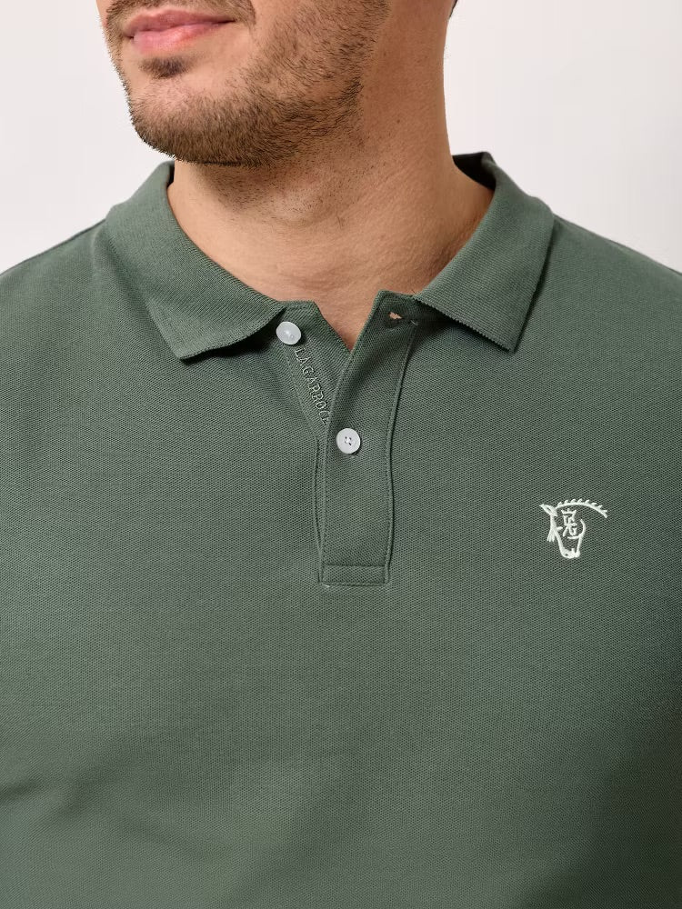 Khaki Classic-fit Polo Shirt