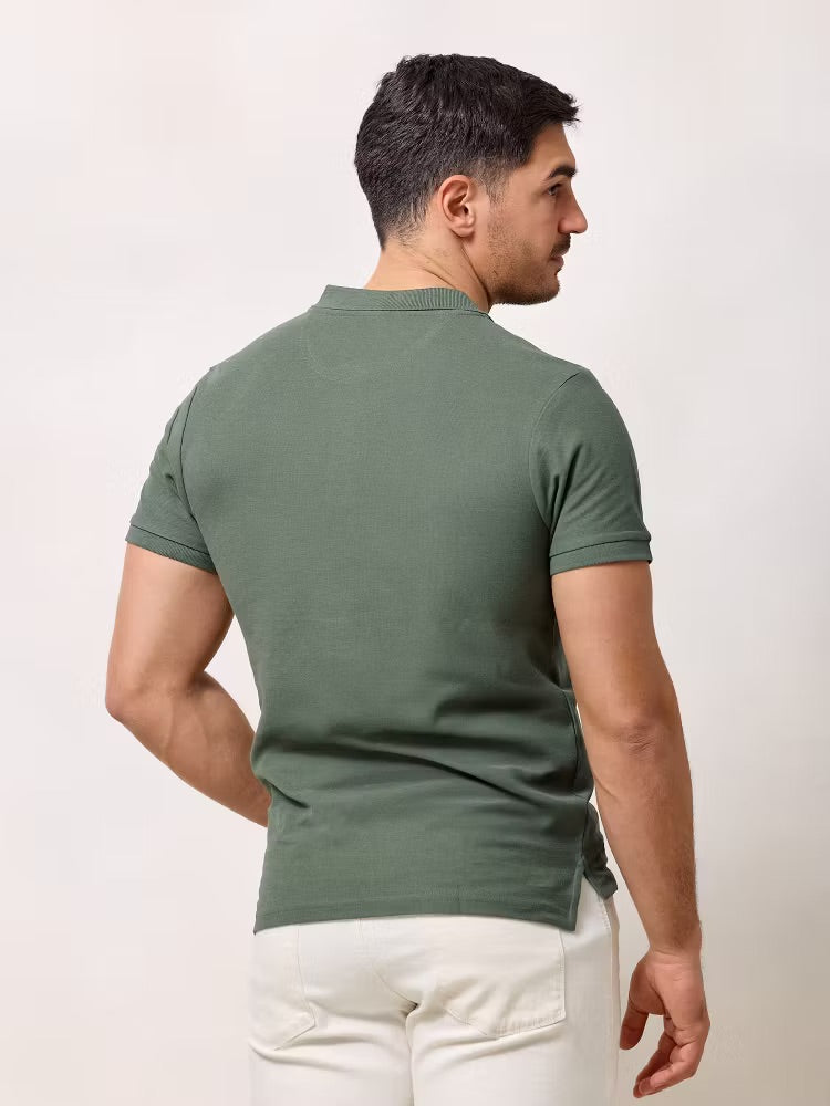 Khaki Classic-fit Polo Shirt