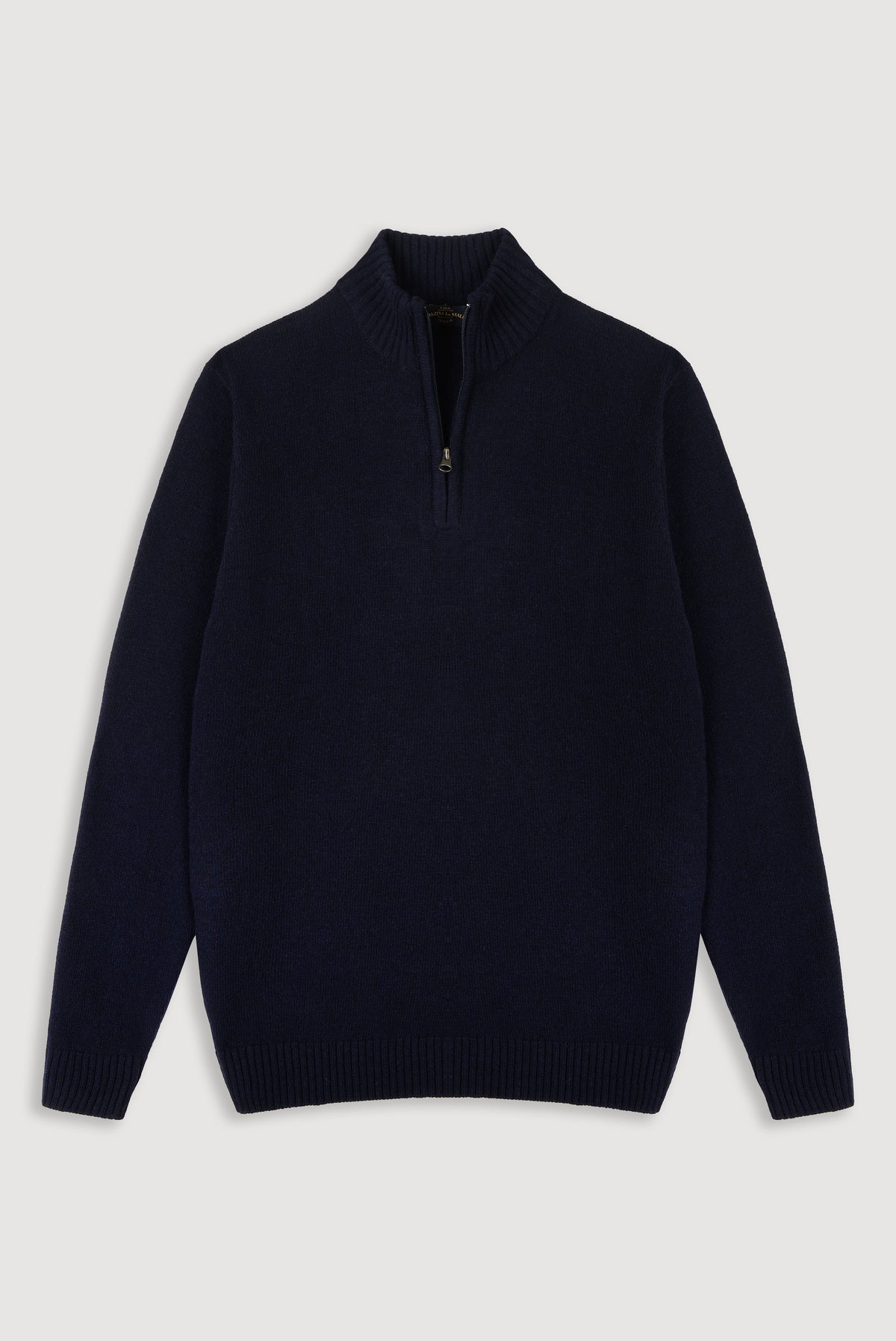 Classic Navy Lambswool Quarter Zip