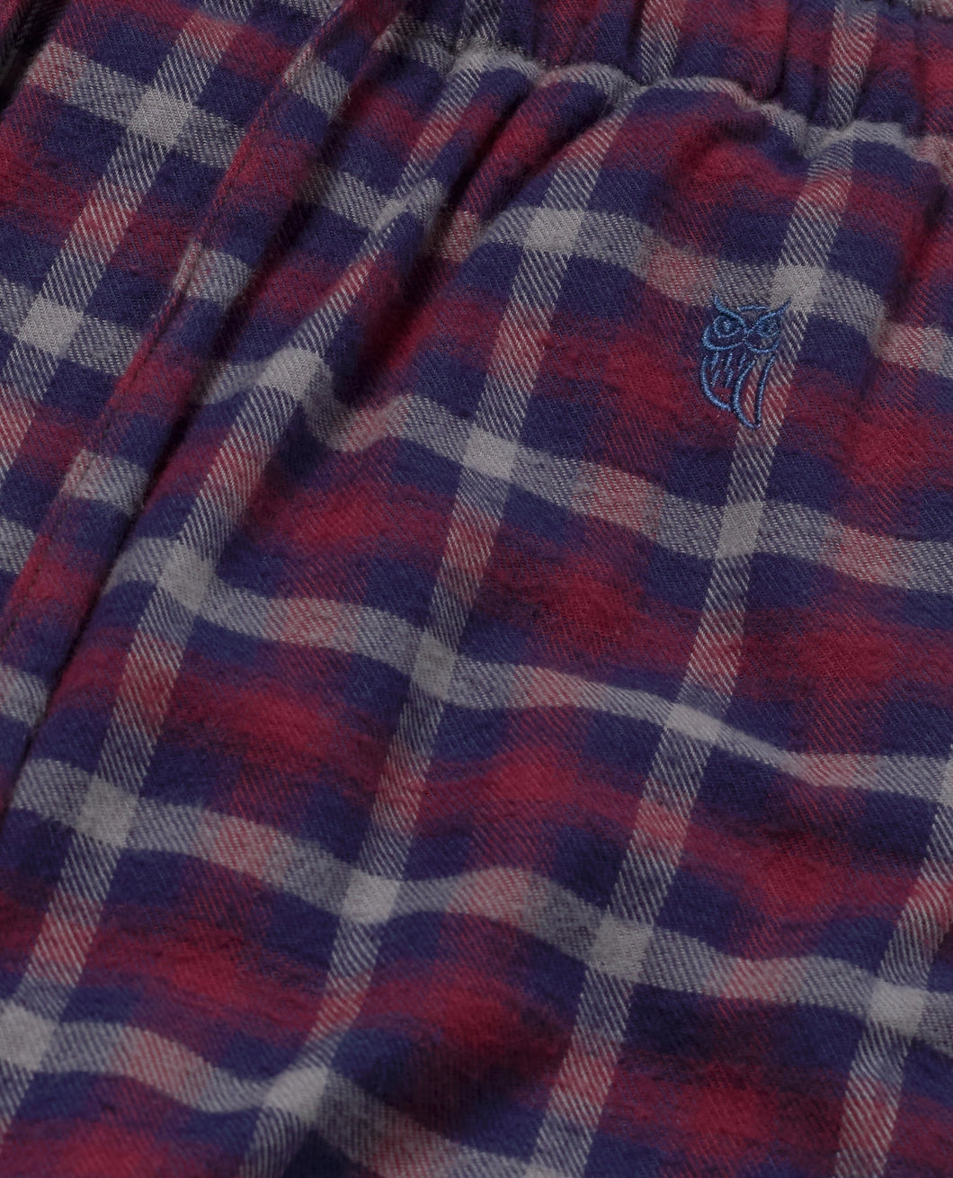 Brushed Cotton Red Check Loungers