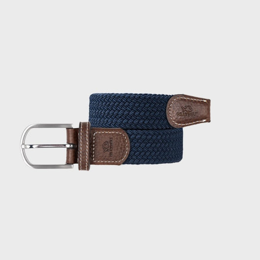 Slate Blue Braided Stretch Belt