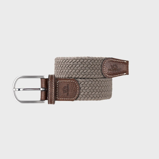 Taupe Braided Stretch Belt
