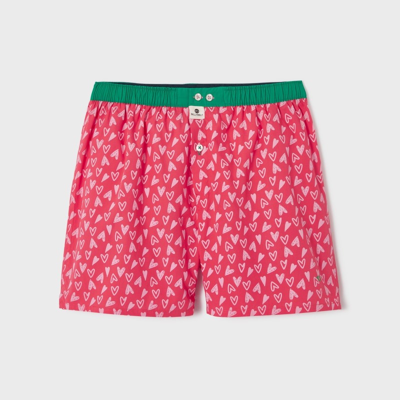 100% organic cotton boxer shorts - Valentine