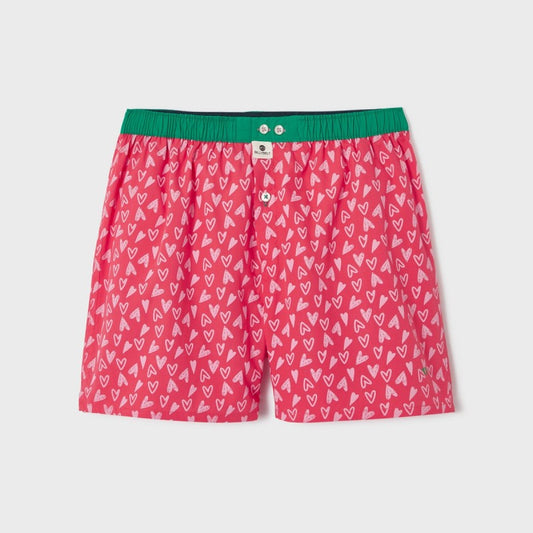 100% organic cotton boxer shorts - Valentine