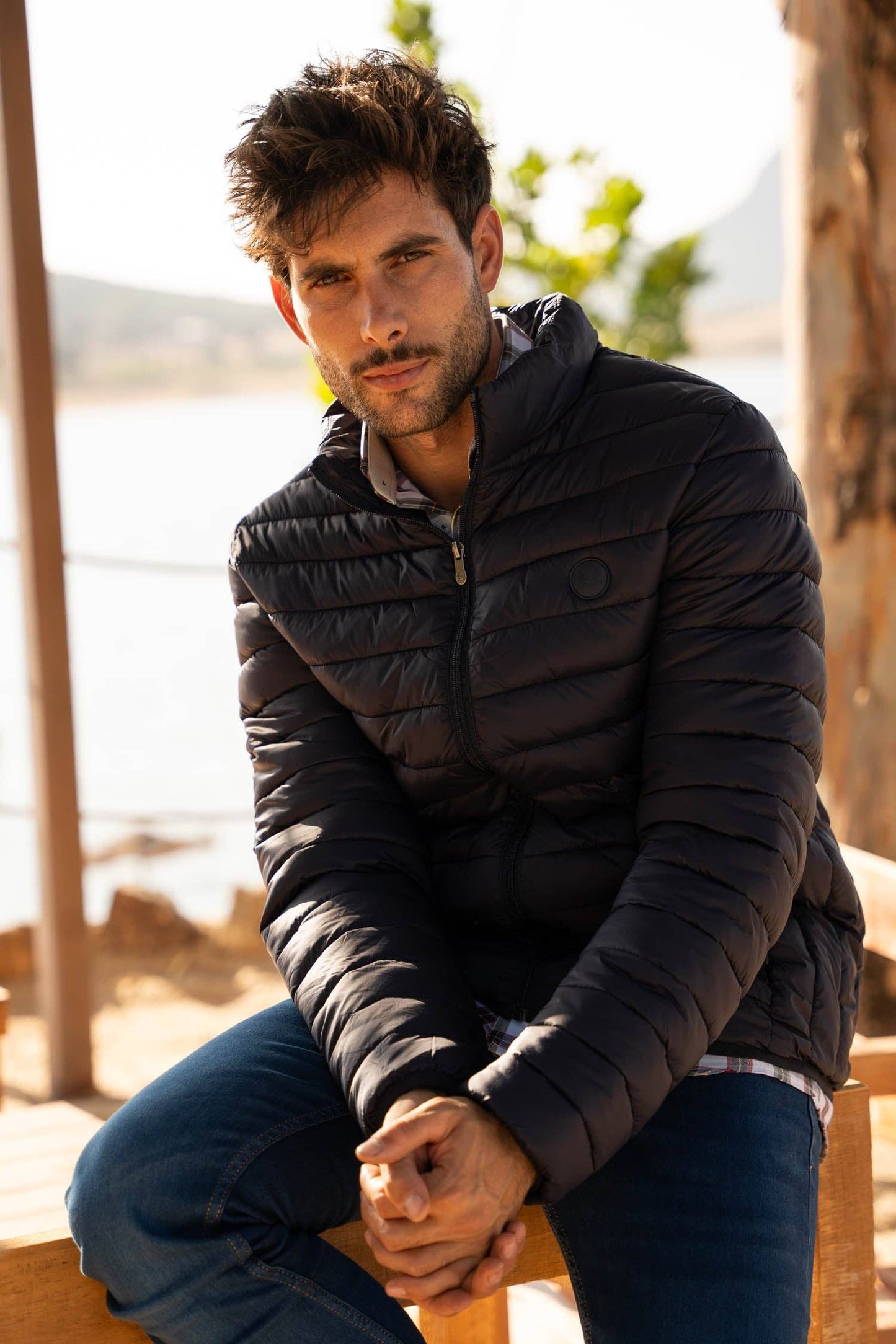 Olive Padded Quilted Jacket