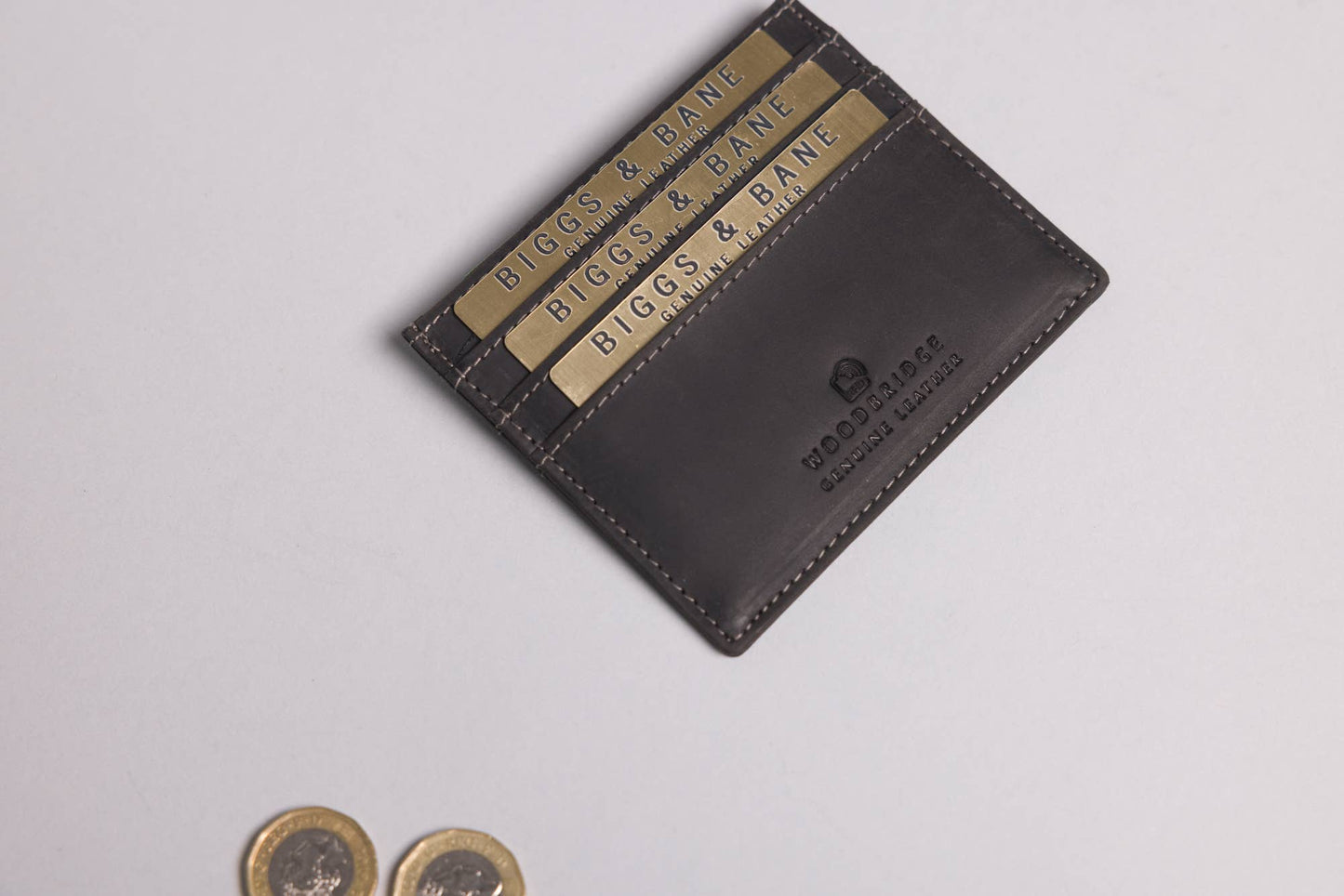 Leather Card Holder in Black