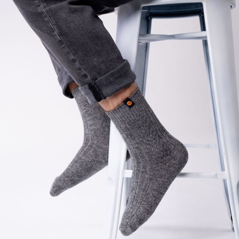 Grey Wool Socks