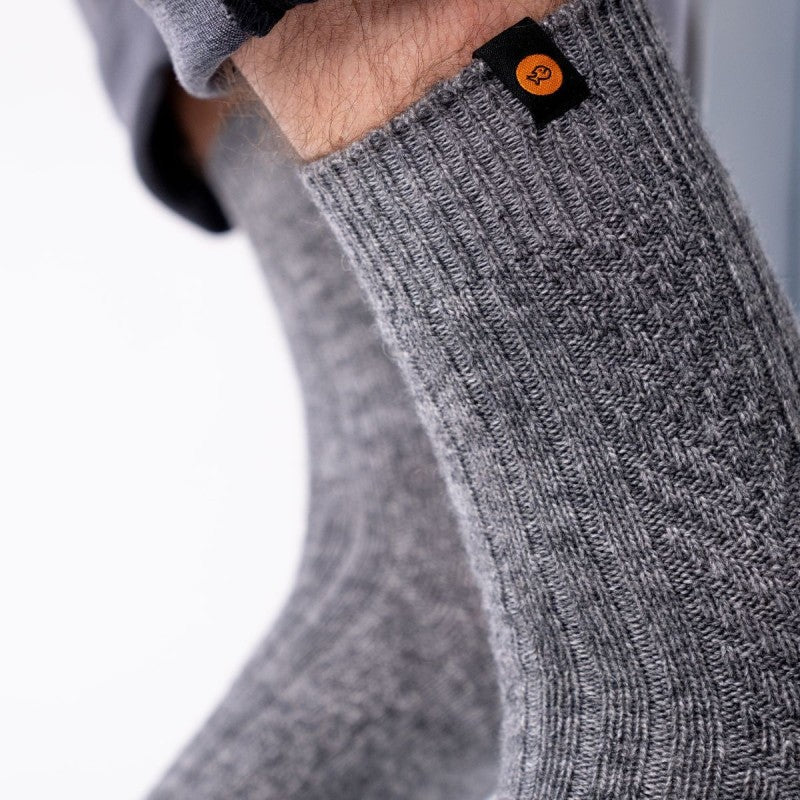 Grey Wool Socks